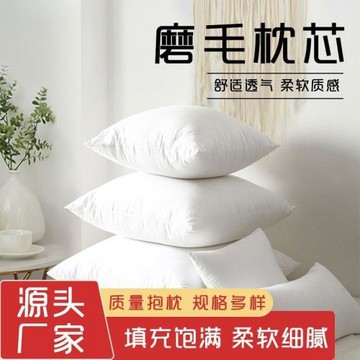 買一送一抱枕芯沙發靠墊芯內膽455055606570磨毛靠背枕芯客廳腰枕