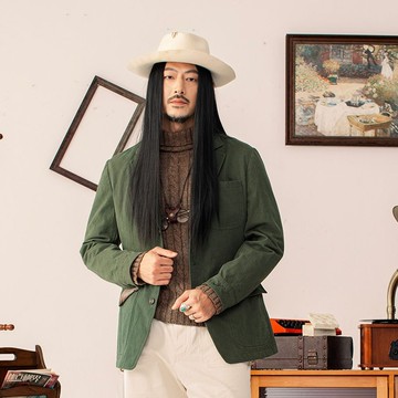 SOARIN英倫復古口袋素面西裝外套(24311XZ96)