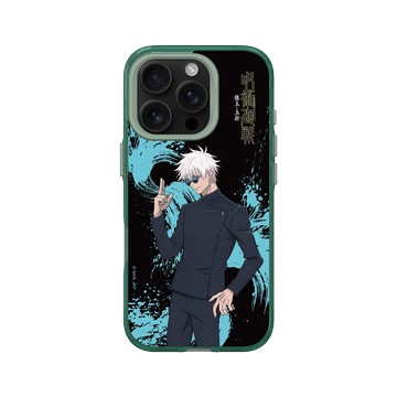 iPhone 16 Pro Clear 憂墨綠 - Jujutsu Kaisen 咒術迴戰 S2 - 懷玉・玉折戰鬥系列-五條悟
