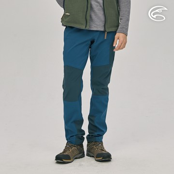 ADISI 男四面彈撥水耐磨修身拼接長褲AP1991037 (S-2XL) 藍泊/琺瑯藍｜城市綠洲
