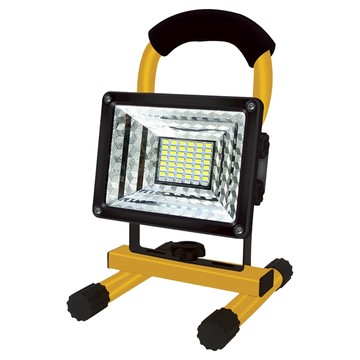 100W照明燈/探照燈 露營燈 帶紅藍警示燈 多角度旋轉 高亮度  1個  黑色 + 黃色