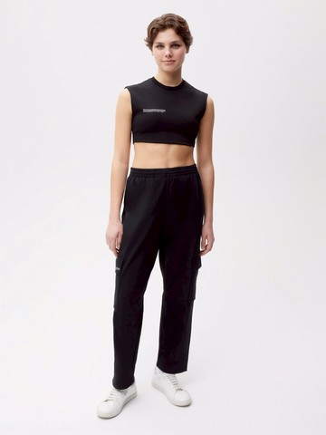 PANGAIA - Recycled Cotton Jersey Cargo Pants - black - S S