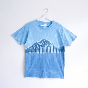 龜山島 手染純棉短袖T恤/日式配色/職人染製 中性款/女款