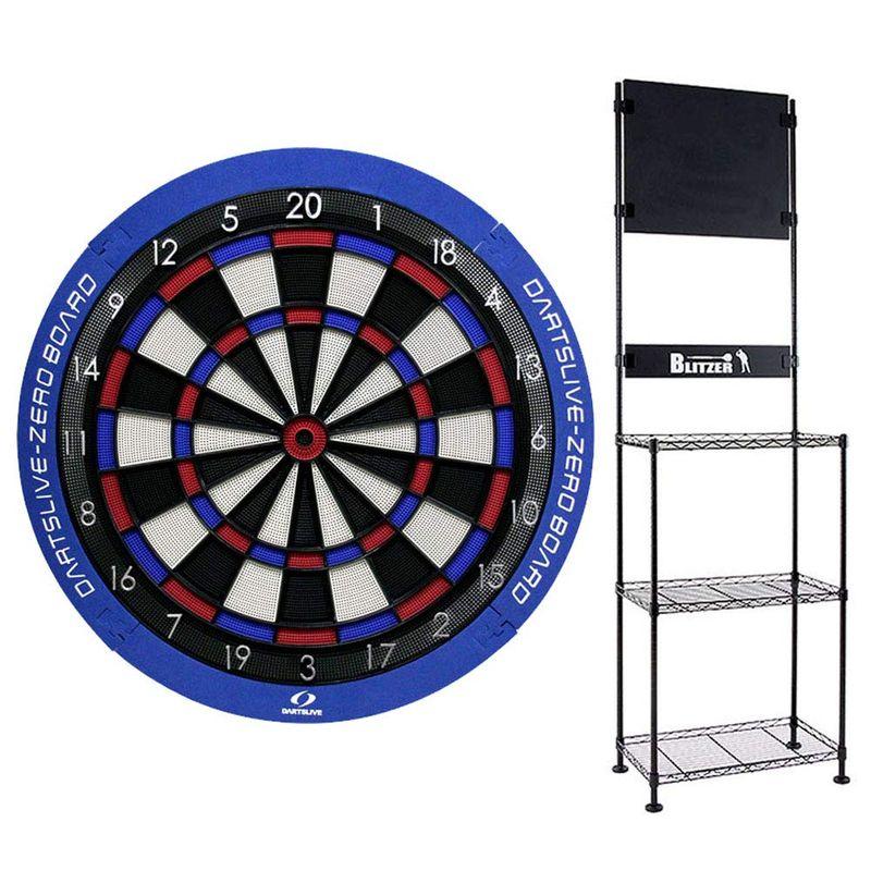 セット商品 DARTS LIVE ZERO BOARD BLITZER ダーツ スタンド 静音 15.5