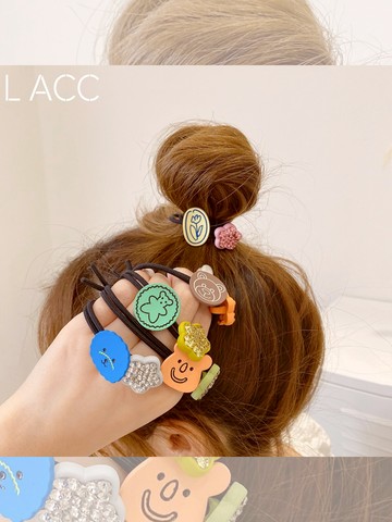 可愛卡通造型發圈女扎頭發發飾頭繩女生皮筋發繩