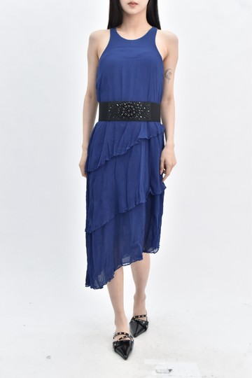(S) bcbg maxazria 無袖藍色洋裝
