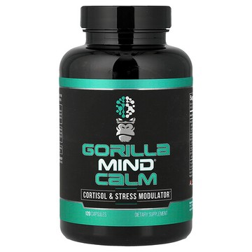 Gorilla Mind, Calm，皮質醇與壓力調節劑，120 粒膠囊