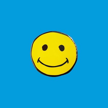 可旋轉笑臉迴力針徽章胸針