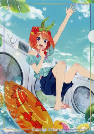 中野四葉五等分的新娘~梅雨之歌，夢之夏~in atre秋葉原A4盲透明文件梅雨之歌，夢之夏