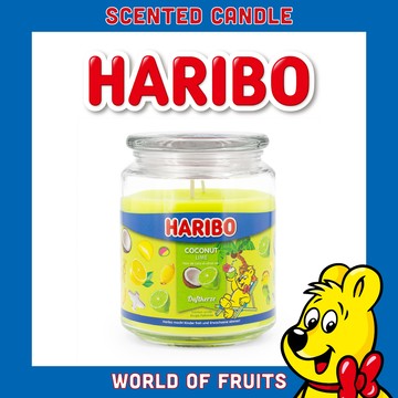【HARIBO CANDLE 哈瑞寶】小熊軟糖香氛蠟燭  椰子萊姆 (510g)