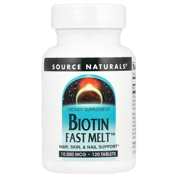 Source Naturals, Biotin Fast Melt™，10,000 微克，120 片