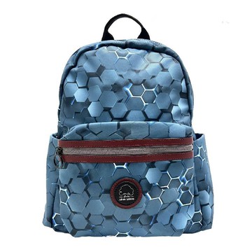 【Sylvain Lefebvre希梵】輕鬆系防潑水後背包-藍蜂彩映(大款)