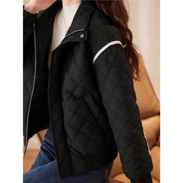 輕薄羽絨棉服女秋冬季2026年新款菱格小個子短款棉衣棉襖外套上衣