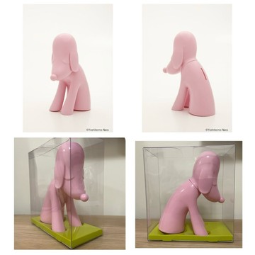 現貨 全新 限定 粉色 粉紅色 奈良美智 青森縣立美術館 限定 狗 撲滿 存錢筒 現貨 日本帶回