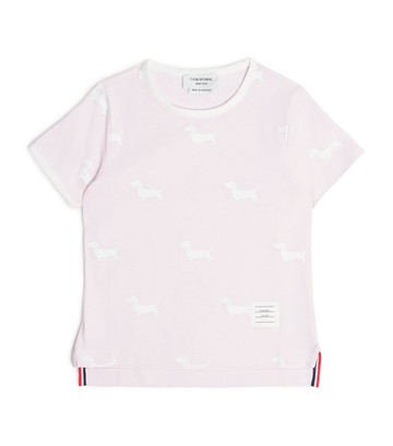 Thom Browne Kids Cotton Dog T-Shirt