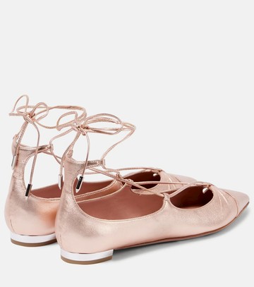 Aquazzura Gabi leather ballet flats