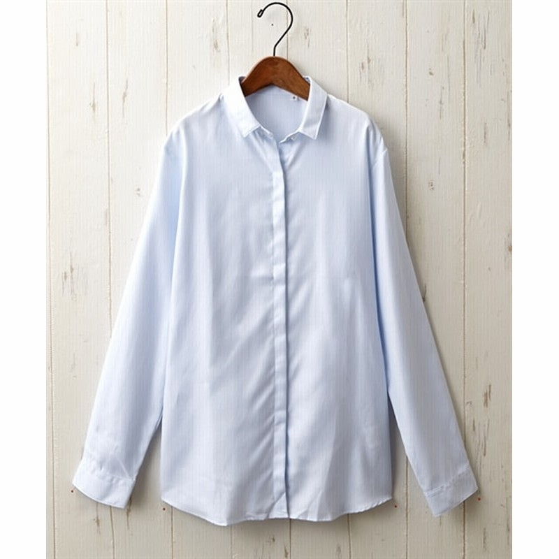 形態安定比翼前立てショート衿シャツ ブラウス Blouses Shirts テレワーク 在宅 リモート 通販 Lineポイント最大1 0 Get Lineショッピング