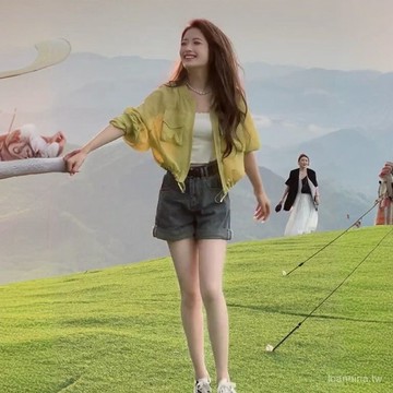 默契滿分💯 防曬衣女外穿2026新款夏季收腰短款寬鬆小個子開衫上衣空調衫外套 ZW1S
