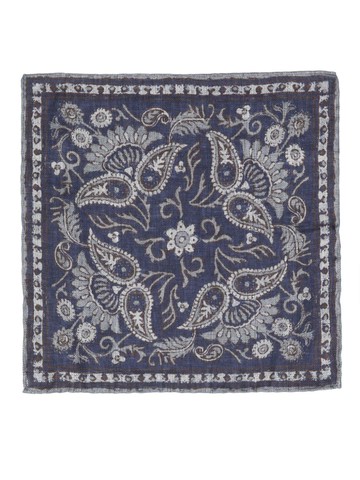 Brunello Cucinelli - reversible pocket scarf - men - Linen/Flax/Silk - One Size - Blue