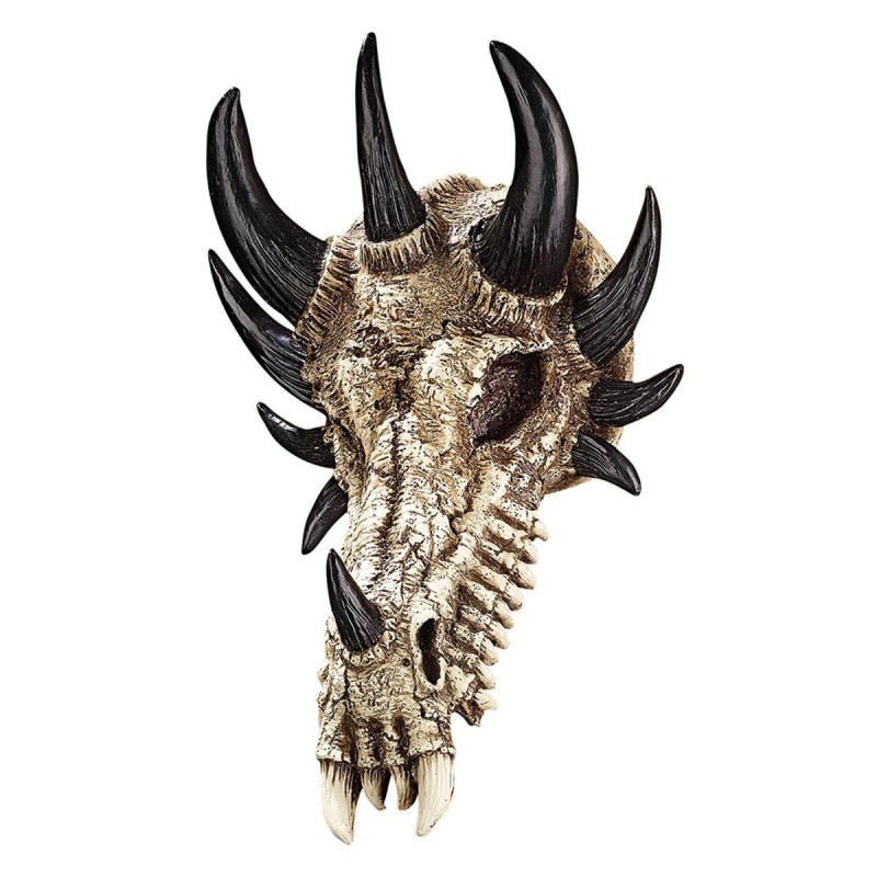 龍の骸骨 スカル剥製 マンチェスターのドラゴン 頭骨 頭蓋骨 彫像/ Manchester's Dragon Bones Sculptural  Skull Wall Trophy[輸入品 | LINEショッピング