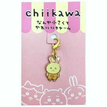 asdfkitty*吉伊卡哇 Chiikawa 人偶兔兔造型拉鍊扣 吊飾 掛飾-日本正版商品