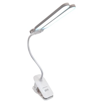YOLOMO 優樂明 雙燈頭護眼3檔觸控調光 護眼夾燈  白色