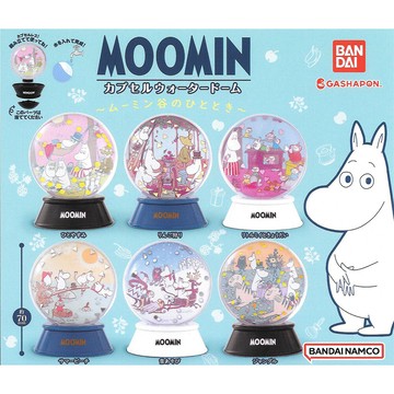 全套6款 嚕嚕米 水晶球 扭蛋 轉蛋 阿金 慕敏 moomin 瓶中造景 768234