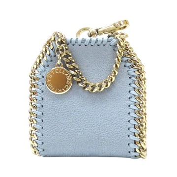 Stella McCartney 史黛拉·麥卡尼 藍色 絨布 吊飾 零錢包 SU25 7V0108 【二手名牌BRAND OFF】