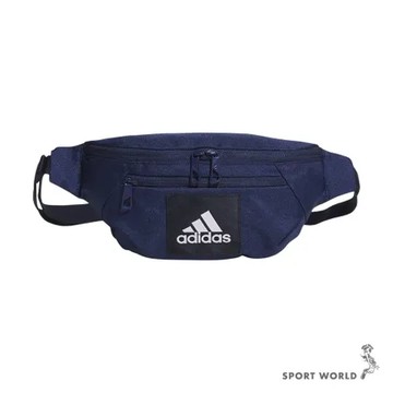 Adidas 腰包 斜背包 側背包 隔層 藍 JF0763