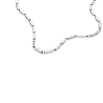 Calvin Klein CK Essential Links 俐落矩形鏈節項鍊 1212購物節 送禮推薦-銀 35100069