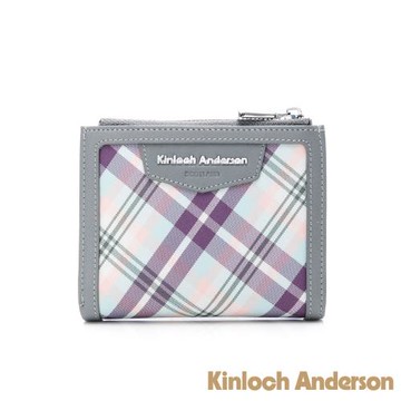 【金安德森】Marian 壓扣短夾-典雅灰