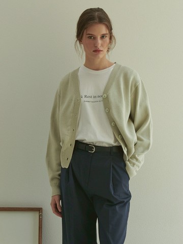 Simple Cardigan (Khaki)
