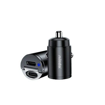 NISDA 45W PD+PD3.0 雙孔車用快充充電器(雙C)45W車充