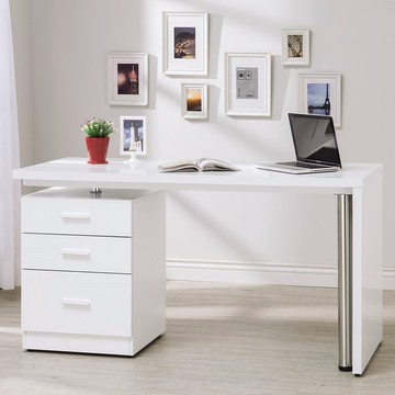 艾美白色4.8尺旋轉功能桌