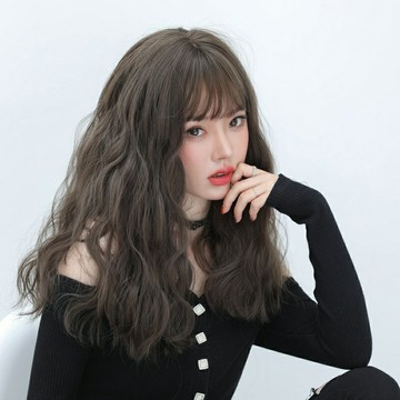 【巴黎精品】現貨+預購 女長假髮透氣假髮片輕量隱形增髮整頂假髮角色扮演-空氣瀏海水波紋長款2色a1bw53