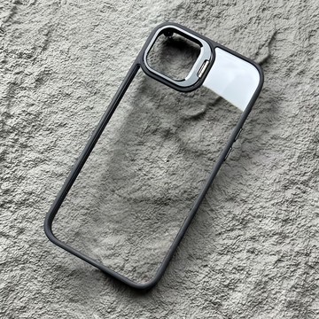 i17冰晶透明 帶鏡頭膜 隱形支架 蘋果手機殼 保護殼 適用 iPhone 15 16 14 13 12 Pro Max