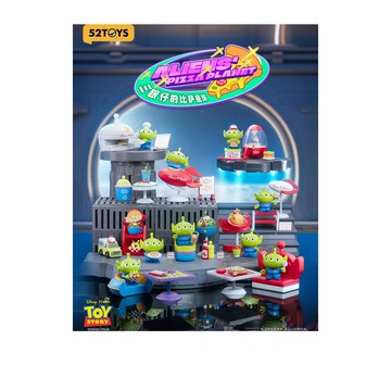 52TOYS 玩具總動員三眼怪的披薩星球盲盒手辦公仔盒玩 (單入隨機出貨)