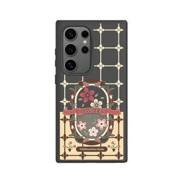 Galaxy S24 Ultra SolidSuit 黑 - 老屋顏 Old House Face - 鐵窗花 - 花卉