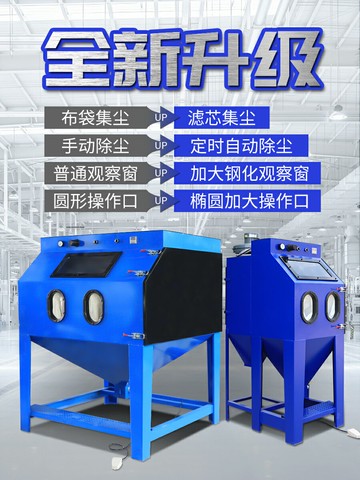 【優選百貨】噴砂機除銹小型干式自動工業高壓水噴沙手動石材玻璃模具打砂機