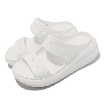 [ACS] Crocs 涼拖鞋 Classic Crush Sandal 男鞋 女鞋 白 泡芙涼鞋 雙帶拖鞋 207670100