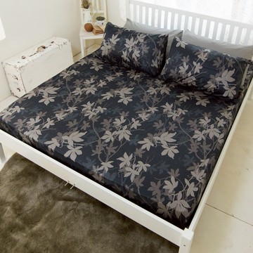 【米夢家居】台灣製造-100%精梳純棉床包(多款式、多寸可選)