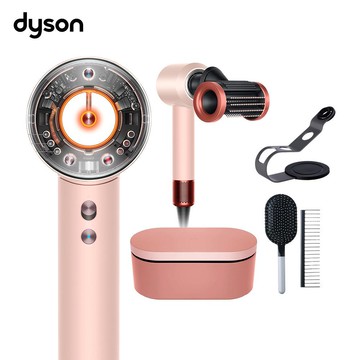 Dyson 戴森 Supersonic Nural HD16 智慧吹風機 山櫻粉禮盒版(贈鐵架+雙梳組)