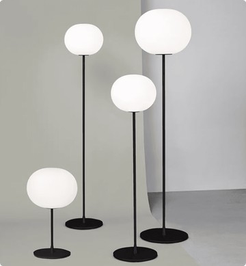 燈具 落地燈 圓球落地球燈 裝飾落地燈夜燈意大利臺燈具創意極簡客廳書房臥室玻璃球led落地燈110v