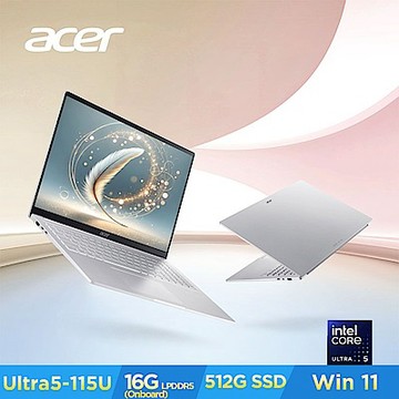 Acer 宏碁Swift 16 SFL16-52M-54S8 16吋輕薄筆電(CU5-115U/16G/512G/Win11)