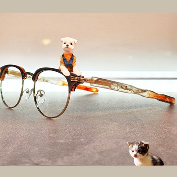 帥鏡_鼻樑上的毛孩工藝 (把寵物毛髮 溶入手工眼鏡) 款式多色