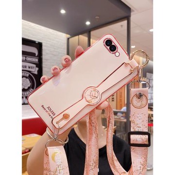 適用于oppoa5手機殼硅膠軟殼oppoa7x保護套鏡頭全包a5opop防摔外殼a7x女款個性oopp簡約潮牌腕帶支架斜跨掛繩