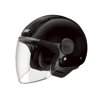 【通勤首選】SNK LAMINAR 素色 Black GL 200 亮面黑 3/4罩安全帽