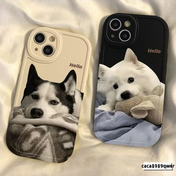 狗狗 貓咪 適用於 蘋果 iPhone 11 13 8 14 7 防摔 矽膠 12 15 磨砂 pro max 手機殼