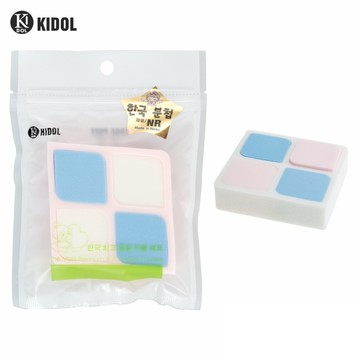 韓國KIDOL柔彩菱形海綿 (4入) 8-0065 / 化妝海綿 韓國海綿