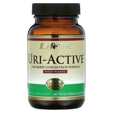 LifeTime Vitamins, Uri-Active，含 D-甘露糖的蔓越莓濃縮配方，60 粒素食膠囊
